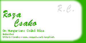 roza csako business card