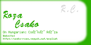 roza csako business card